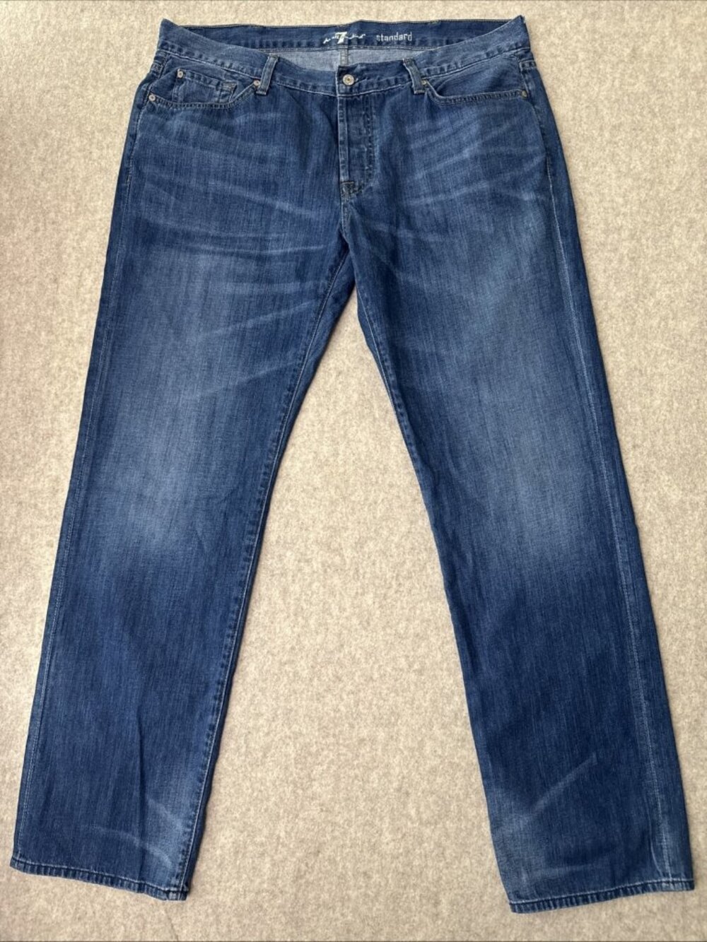 7 for All Mankind Standard Button Fly Jeans Mens 40x34